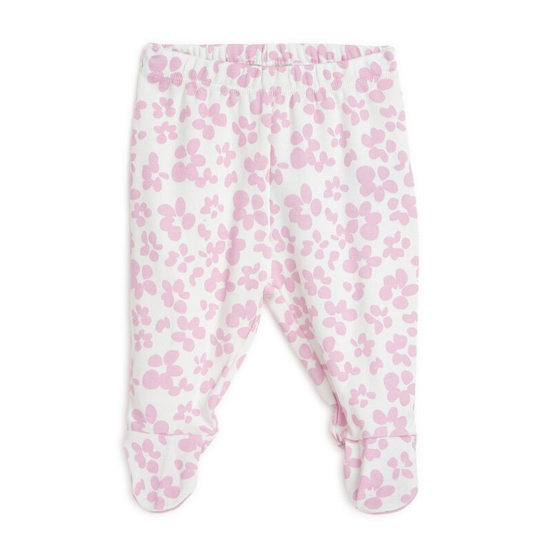 Girls Light Pink Printed Smock with Legging image number 2